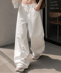 MEMECLE | 【 MEMECLE / メメクル 】ヴィンテージ風 ワイドデザイン バレル デニムパンツ(デニムパンツ)