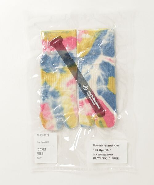 fridge(フリッジ)の「【MOUNTAIN RESEARCH】マウンテンリサーチTie Dye Tabi(ソックス/靴下・メンズ・その他・FREE)」の1枚目の写真
