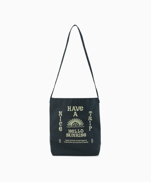 HELLO SUNRISE(ハローサンライズ)の「HNT Canvas Mini Bag_Deep Teal(メッセンジャーバッグ・レディース・ネイビー・OS)」の1枚目の写真