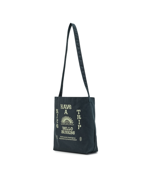HELLO SUNRISE(ハローサンライズ)の「HNT Canvas Mini Bag_Deep Teal(メッセンジャーバッグ・レディース・ネイビー・OS)」の4枚目の写真
