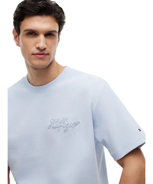 TOMMY HILFIGER(トミーヒルフィガー)の「ジャカードロープロゴ入りリラックスTシャツ(Tシャツ/カットソー・メンズ・ブルー/ホワイト/ネイビー・LARGE/X-LARGE/SMALL/MEDIUM)」の15枚目の写真