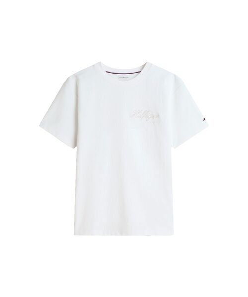 TOMMY HILFIGER(トミーヒルフィガー)の「ジャカードロープロゴ入りリラックスTシャツ(Tシャツ/カットソー・メンズ・ブルー/ホワイト/ネイビー・LARGE/X-LARGE/SMALL/MEDIUM)」の11枚目の写真