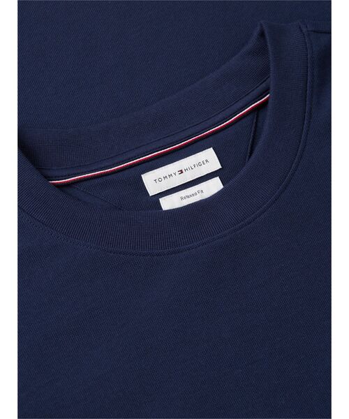 TOMMY HILFIGER(トミーヒルフィガー)の「ジャカードロープロゴ入りリラックスTシャツ(Tシャツ/カットソー・メンズ・ブルー/ホワイト/ネイビー・LARGE/X-LARGE/SMALL/MEDIUM)」の7枚目の写真
