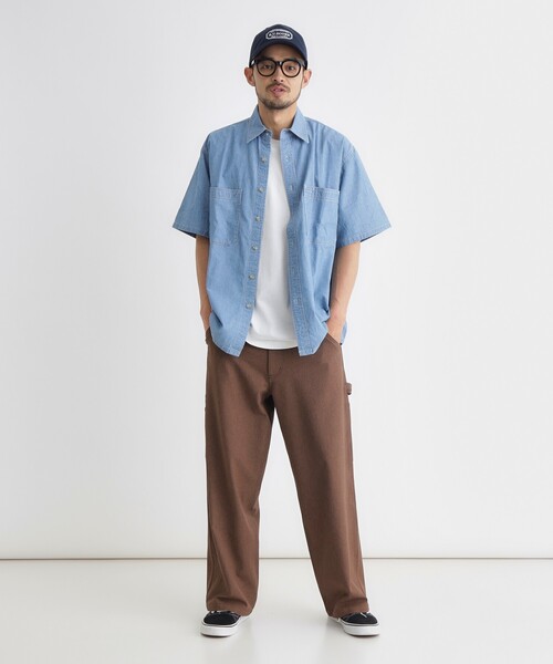 BACK NUMBER（バックナンバー）の「シャンブレー半袖シャツ（シャツ/ブラウス・メンズ・ライトブルー・05/04/03/06）」の5枚目の写真