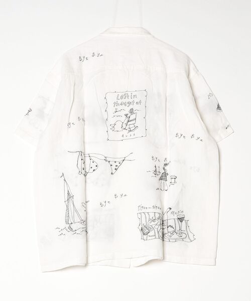 INDIA IS BEAUTIFUL（インディアイズビューティフル）の「INDIA IS BEAUTIFUL EMBROIDERY SHIRT（シャツ/ブラウス・レディース・ホワイト・ONE SIZE）」の2枚目の写真