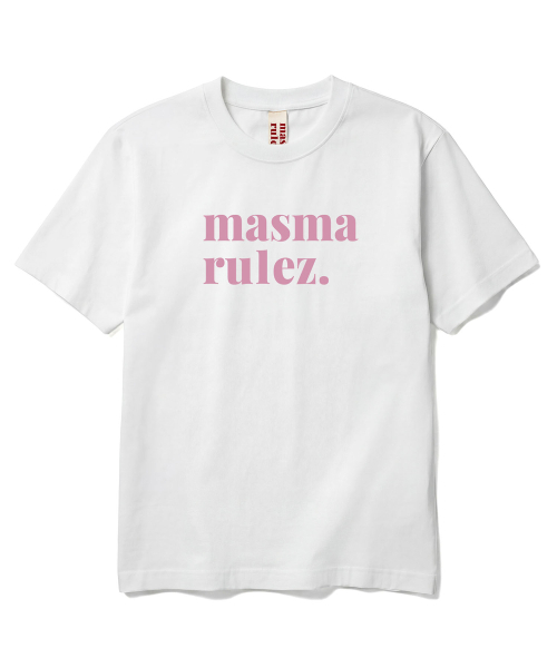 MASMARULEZ APPAREL(マスマルールズ アパレル)の「MSMRZ Cool Cotton T-shirt_White_4 Colors(Tシャツ/カットソー・レディース・ブラック/ピンク/レッド/ミント・SMALL/MEDIUM/LARGE)」の10枚目の写真