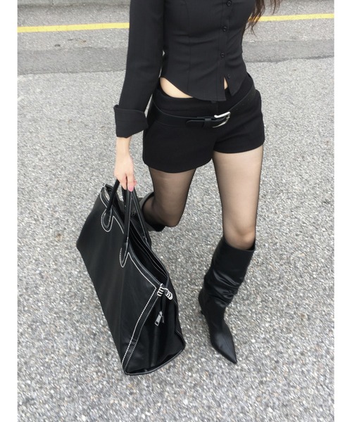CladdA(クラタ)の「minimal shorts, black(その他パンツ・レディース・ブラック・FREE)」の3枚目の写真