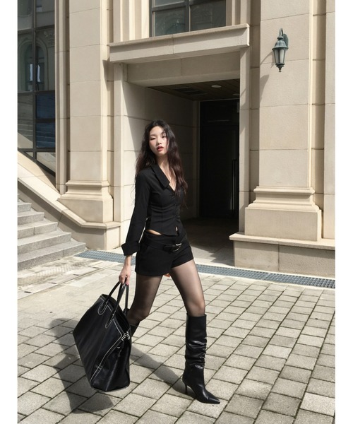 CladdA(クラタ)の「minimal shorts, black(その他パンツ・レディース・ブラック・FREE)」の5枚目の写真