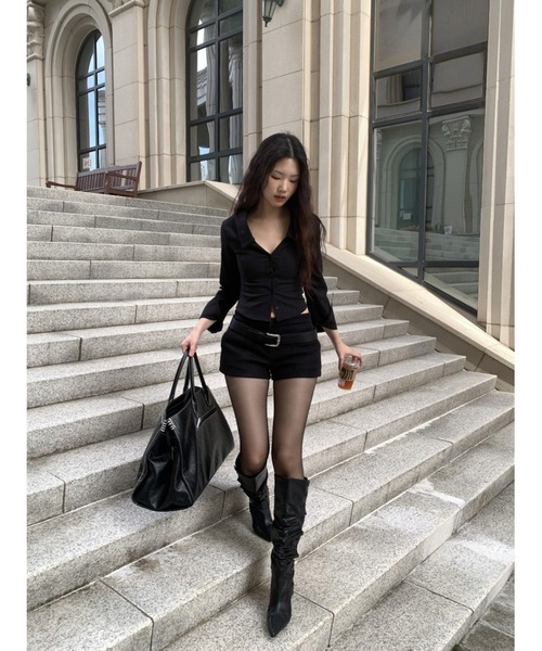 CladdA(クラタ)の「minimal shorts, black(その他パンツ・レディース・ブラック・FREE)」の6枚目の写真