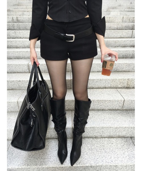 CladdA(クラタ)の「minimal shorts, black(その他パンツ・レディース・ブラック・FREE)」の10枚目の写真