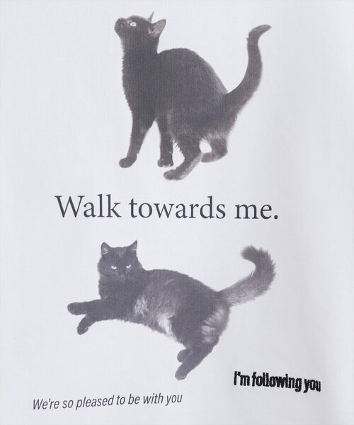 natural couture(ナチュラルクチュール)の「アソートCATフォトT(Tシャツ/カットソー・レディース・オフホワイト/スミクロ/その他1・FREE)」の15枚目の写真