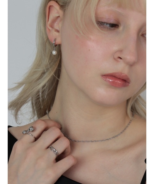 Bilan(ビラン)の「【BILAN】( 金属アレルギー軽減 サージカルステンレス ) Pearl Drop Pierce / パールドロップピアス(ピアス(両耳用)・レディース・ゴールド・FREE)」の10枚目の写真