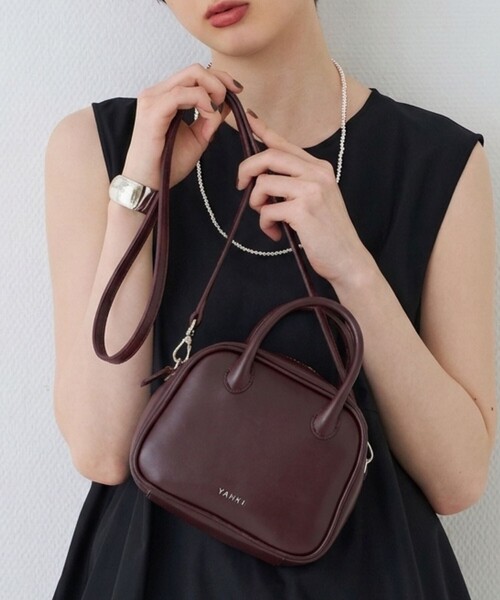 YAHKI（ヤーキ）の「【YAHKI/ヤーキ】ミニハンドルショルダーバッグ SOFT W FACE（トートバッグ・レディース・ボルドー・フリー）」の16枚目の写真