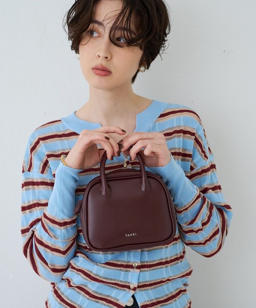 YAHKI（ヤーキ）の「【YAHKI/ヤーキ】ミニハンドルショルダーバッグ SOFT W FACE（トートバッグ・レディース・ボルドー・フリー）」の10枚目の写真
