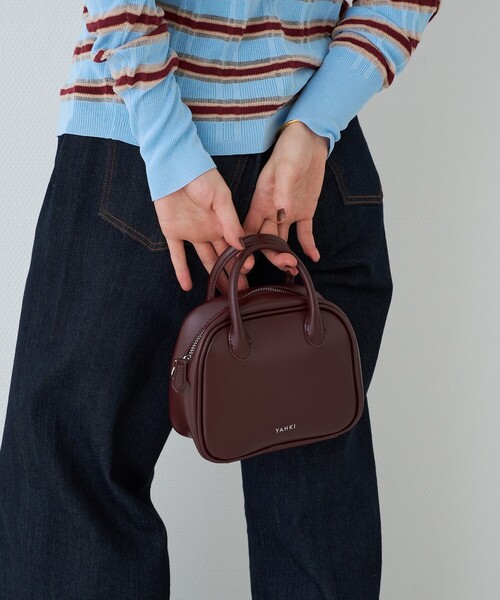 YAHKI（ヤーキ）の「【YAHKI/ヤーキ】ミニハンドルショルダーバッグ SOFT W FACE（トートバッグ・レディース・ボルドー・フリー）」の9枚目の写真