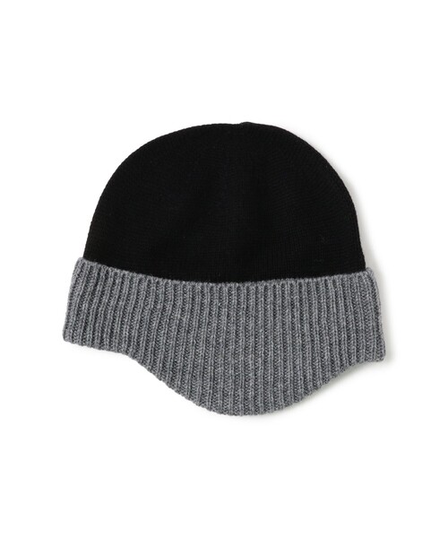 Ray BEAMS（レイビームス）の「カシミヤ混 ニット キャップ（ハット・レディース・ホワイト/ブラック・ONE SIZE）」の7枚目の写真
