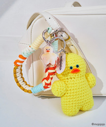macaroni edge（マカロニエッジ）の「〈macaroni edge × mojojojo/マカロニエッジ × モジョジョジョ〉 毛糸のマスコットストラップ（キーホルダー）」