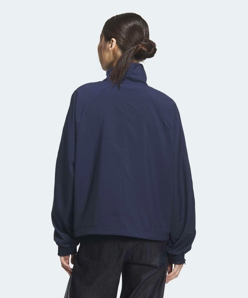adidas(アディダス)の「スリーストライプス ジップ トラックトップ(ジャージ) / アディダスオリジナルス adidas Originals(ナイロンジャケット・レディース・ブルー・XX-LARGE/MEDIUM/SMALL/LARGE/X-SMALL/X-LARGE)」の3枚目の写真