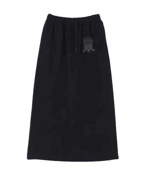 AVIREX(アヴィレックス)の「SIGNATURE VARSITY LOGO SWEAT SKIRT(スカート・レディース・オフホワイト/グレー/ブラック・M/S)」の7枚目の写真