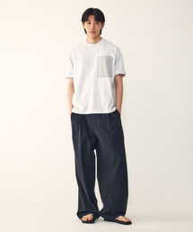 STUDIO TOMBOY（スタジオトムボーイ）の「[ブランド名] メンズ ベーシック ワンタック バンディング パンツ _ブラック_9156231193（スラックス）」