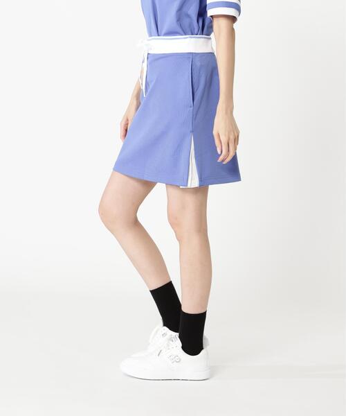PEARLY GATES(パーリーゲイツ)の「【PEARLY GATES】サッカーストライプ2WAYストレッチスカート(スカート・レディース・ブルー・SMALL/MEDIUM)」の4枚目の写真