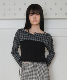 KNIT BUSTIER TOP_BLACK