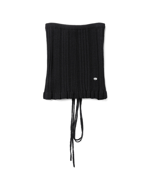 TTUDEMENT(トュードメント)の「KNIT BUSTIER TOP_BLACK(Tシャツ/カットソー・レディース・その他・FREE)」の3枚目の写真