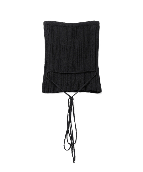 TTUDEMENT(トュードメント)の「KNIT BUSTIER TOP_BLACK(Tシャツ/カットソー・レディース・その他・FREE)」の4枚目の写真