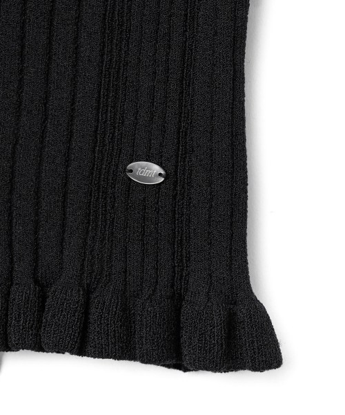 TTUDEMENT(トュードメント)の「KNIT BUSTIER TOP_BLACK(Tシャツ/カットソー・レディース・その他・FREE)」の5枚目の写真