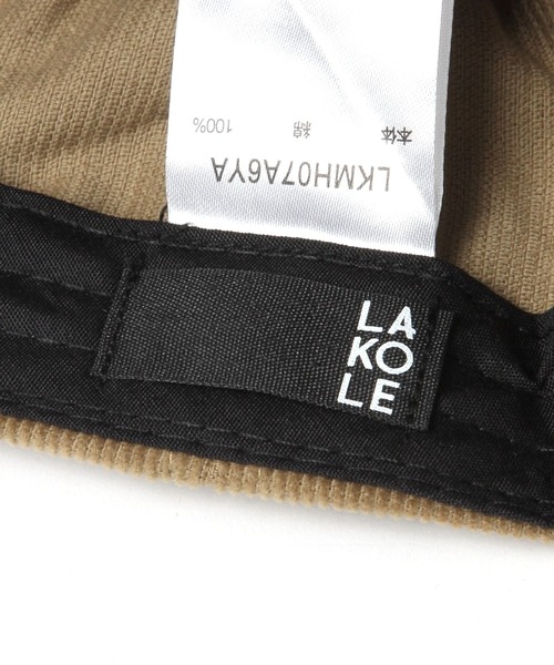LAKOLE(ラコレ)の「コーデュロイロゴCAP / 1051111(キャップ・メンズ・ベージュ/ネイビー/ブルー・9)」の10枚目の写真