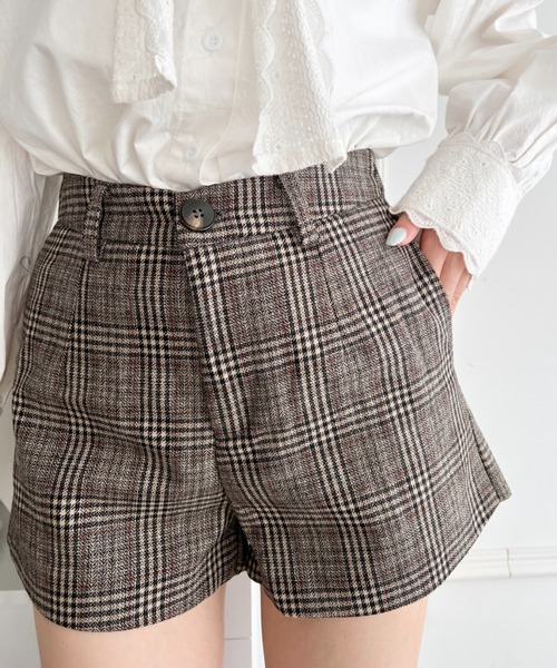 Loueme(ルエム)の「チェックショートパンツ(その他パンツ・レディース・グレー/ブラウン・S/M)」の11枚目の写真