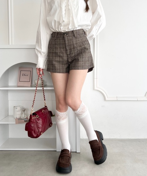 Loueme(ルエム)の「チェックショートパンツ(その他パンツ・レディース・グレー/ブラウン・S/M)」の14枚目の写真
