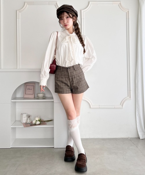 Loueme(ルエム)の「チェックショートパンツ(その他パンツ・レディース・グレー/ブラウン・S/M)」の18枚目の写真