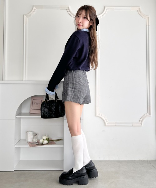 Loueme(ルエム)の「チェックショートパンツ(その他パンツ・レディース・グレー/ブラウン・S/M)」の9枚目の写真