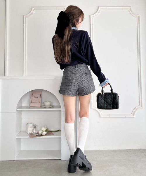 Loueme(ルエム)の「チェックショートパンツ(その他パンツ・レディース・グレー/ブラウン・S/M)」の10枚目の写真