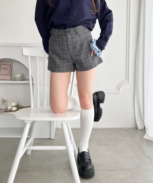 Loueme(ルエム)の「チェックショートパンツ(その他パンツ・レディース・グレー/ブラウン・S/M)」の7枚目の写真