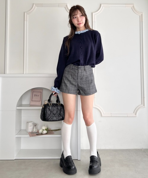 Loueme(ルエム)の「チェックショートパンツ(その他パンツ・レディース・グレー/ブラウン・S/M)」の8枚目の写真