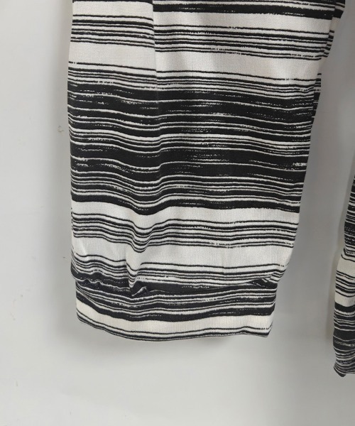 ONEP STAR(ワンピスター)の「かすれマルチボーダーロングTシャツ(Tシャツ/カットソー・レディース・ブルー/グリーン/ピンク/ブラック・LARGE/MEDIUM/X-LARGE)」の20枚目の写真