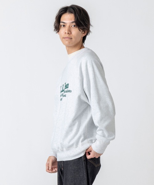 L.L.Bean(エルエルビーン)の「【JAPAN EDITION】ポーテージ・クルーネック・スウェットシャツ(スウェット・メンズ・ネイビー/ライトグレー・MEDIUM/SMALL/LARGE)」の4枚目の写真