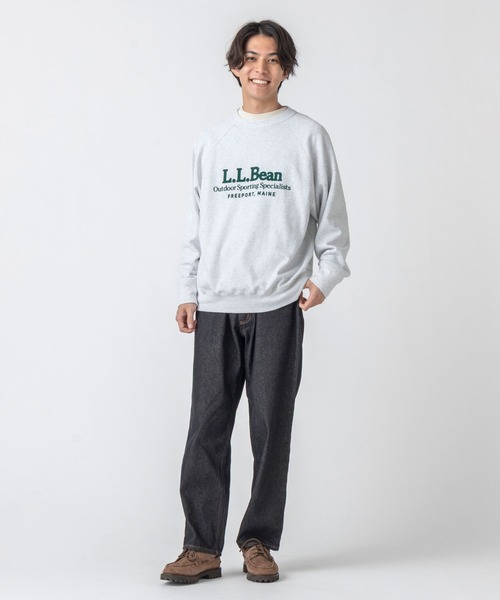 L.L.Bean(エルエルビーン)の「【JAPAN EDITION】ポーテージ・クルーネック・スウェットシャツ(スウェット・メンズ・ネイビー/ライトグレー・MEDIUM/SMALL/LARGE)」の6枚目の写真