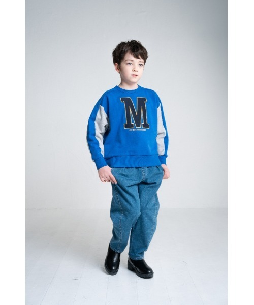 maarook（マルーク）の「ハイストレッチミドルカーブロングパンツ（デニムパンツ・キッズ・ネイビー・110cm/100cm/90cm/130cm/120cm）」の13枚目の写真