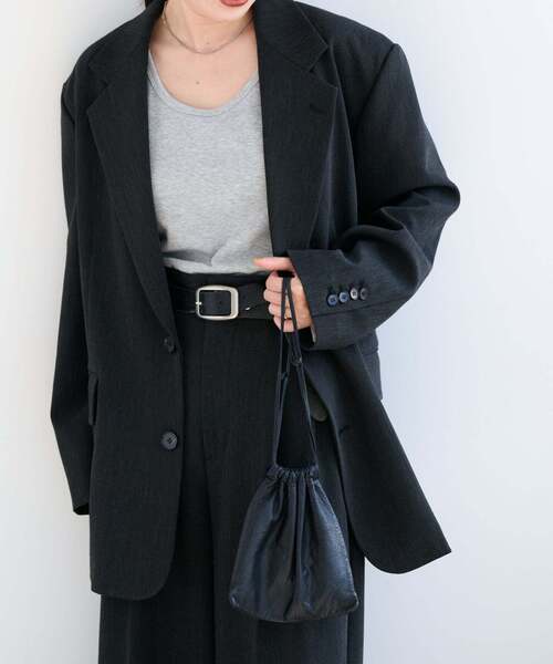 OUTDOOR PRODUCTS(アウトドアプロダクツ)の「ORDINARY 2B JACKET セットアップ対応(テーラードジャケット・レディース・チャコールグレー/ブラウン・38/36)」の8枚目の写真