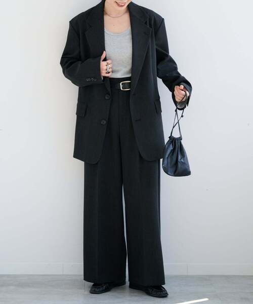 OUTDOOR PRODUCTS(アウトドアプロダクツ)の「ORDINARY 2B JACKET セットアップ対応(テーラードジャケット・レディース・チャコールグレー/ブラウン・38/36)」の10枚目の写真