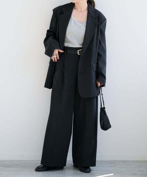OUTDOOR PRODUCTS(アウトドアプロダクツ)の「ORDINARY 2B JACKET セットアップ対応(テーラードジャケット・レディース・チャコールグレー/ブラウン・38/36)」の15枚目の写真