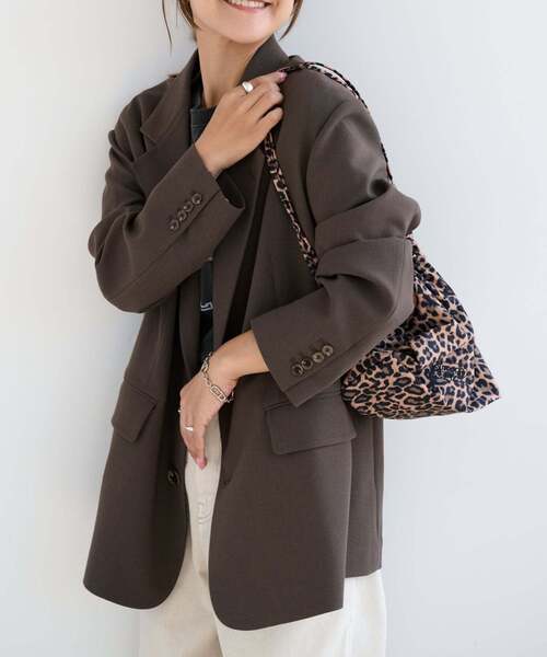 OUTDOOR PRODUCTS(アウトドアプロダクツ)の「ORDINARY 2B JACKET セットアップ対応(テーラードジャケット・レディース・チャコールグレー/ブラウン・38/36)」の18枚目の写真