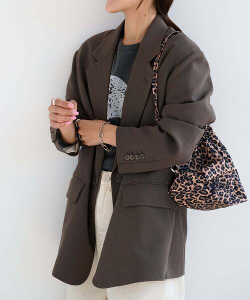 OUTDOOR PRODUCTS(アウトドアプロダクツ)の「ORDINARY 2B JACKET セットアップ対応(テーラードジャケット・レディース・チャコールグレー/ブラウン・38/36)」の19枚目の写真