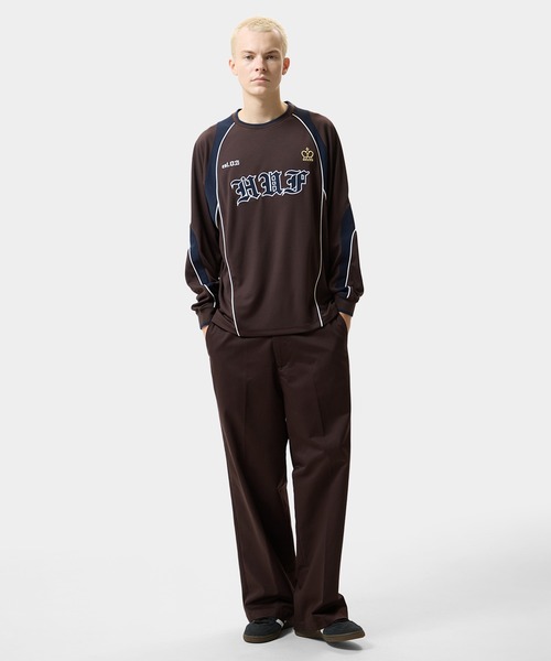 HUF（ハフ）の「HARD LUXE JERSEY LS CREW（ジャージ・メンズ・ブラウン/ライム・XL/L/M/S）」の9枚目の写真