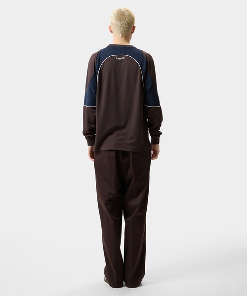 HUF（ハフ）の「HARD LUXE JERSEY LS CREW（ジャージ・メンズ・ブラウン/ライム・XL/L/M/S）」の11枚目の写真
