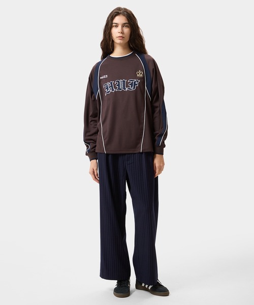 HUF（ハフ）の「HARD LUXE JERSEY LS CREW（ジャージ・メンズ・ブラウン/ライム・XL/L/M/S）」の12枚目の写真