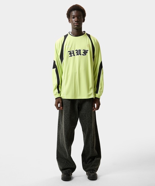 HUF（ハフ）の「HARD LUXE JERSEY LS CREW（ジャージ・メンズ・ブラウン/ライム・XL/L/M/S）」の15枚目の写真